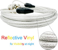 Petest 40ft Reflective Tie-Out Cable for Heavy Dogs Up to 125 Pounds