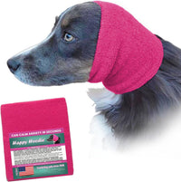 Happy Hoodie The Original Dog & Cat Calming Band for Noise & Anxiety - Medium/Large / Pink