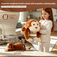 CSVBTRF Weighted Stuffed Animals - Orange Monkey - image 2