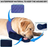 COODEO Dog Socks to Prevent Licking Paws, Healing Boots & Paw Protectors with Non-Slip Bottoms for Wound Protection, Waterproof Sleeve Shoes for Licking（Purple，M_Left
