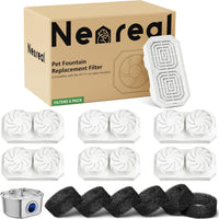 Neareal Official 6-Pack Replacement Filters for 108oz/3.2L Pet - 6 Filters + 6 Sponges Replacement