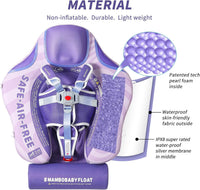 Mambobaby Float with Canopy Size Improved Non Inflatable Infant Baby - Clown Fish Purple - image 2