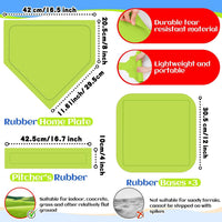 Hiboom kickball set with four 10 inch red balls, rubber bases and air pump - view 10