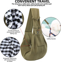 ARZQUT Dog and Cats Carrier Sling - Green - image 4