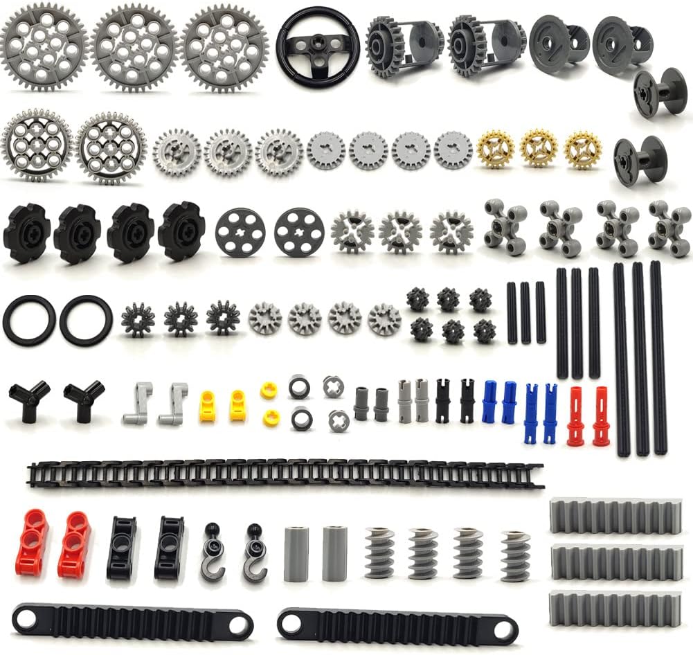 dspitwod 420 piece technic parts set with liftarms, beams, axles and connectors - view 2