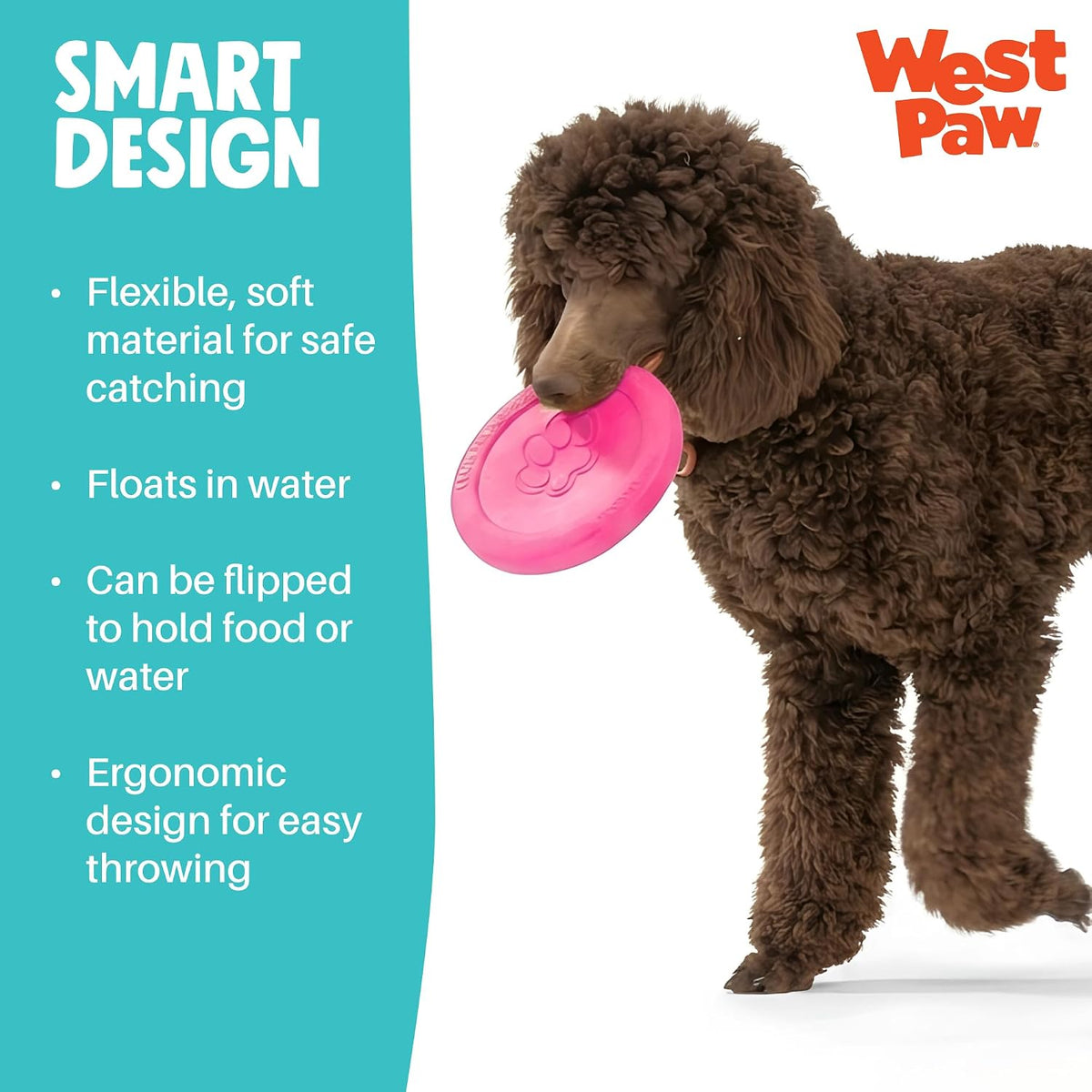 WEST PAW Zisc High-Flying Disc Dog Toy - Large / Teal / 1 - image 4