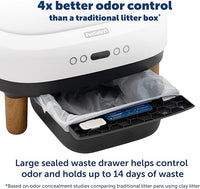 PetSafe ScoopFree OpenSky Automatic Self-Cleaning Cat Litter Box – Advanced Odor Control – App Controlled with Health Monitoring – Works with Any Litter – Up to 2 Weeks of Hands-Free Cleaning