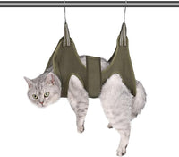Cat Grooming Hammock Harness for Small Dogs,Pet Hammock Restraint Bag,Dog Grooming Sling for Trimming Nail and Ear/Eye Care(XS Size,Green)