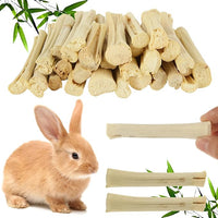 1000g/2.2lb Bamboo Chews for Rabbits, Rabbit Sticks Rabbit Chew Toys Bunny Chew Toys, Molar Treats for Small Animals, Hamsters, Chinchillas, Guinea Pigs, Natural Teeth Grinding Toys