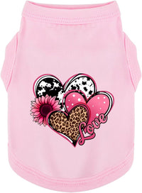 Discover Cozy Cotton Canine Wear: Soft, Lightweight - Pink / M-(8~11lb) | Back(~13.8")