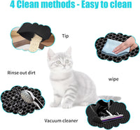 Cat Litter Mat 35"x24", Double Layer Waterproof Litterbox Mat - 24" x 35" / Black - image 4