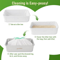 Cat Litter Box Liner XXL - 15 Count 47" x 24" Jumbo Litter Bags – Daily Care for Cats - 15 Count (Pack of 1) - image 4
