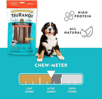 Collagen Rolls - 9" Collagen Rolls for Dogs - Long Lasting Healthy Joint Support - Rawhide Alternative - Skin & Coat Health - Made with Real Beef, Value Pack, 15 Bags, 45 Count