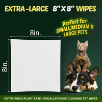 Pet Wipes for Dogs & Cats, Paws, Ears & Butt Cleaning - Lavender / 400 - image 4