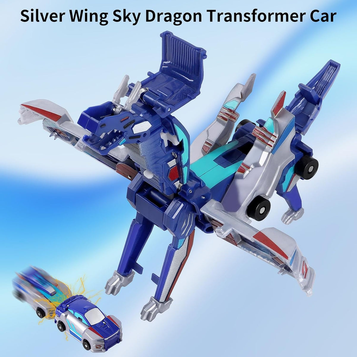 lavekywasa transforming unicorn car toy made from two collision sports cars - view 12