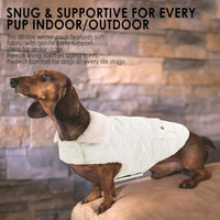 Dog Winter Coats for Small Dogs Puppies - Solid White / Small - image 4