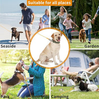 Dog tie Out Cable, 10/20/25/30/50/70/100 feet, Suitable for Dogs up to 350 pounds, Dog Cable with Swivel Buckle, Lightweight, Non-Winding, for Outdoor Camping, Yard Dog Cable (Orange, 50FT)