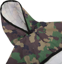 HDE Dog Raincoat with Hood & Leash Hole S-XL Dog Rain Jacket Ducks L – Essentials for Dogs - Medium / Green Camo - image 4