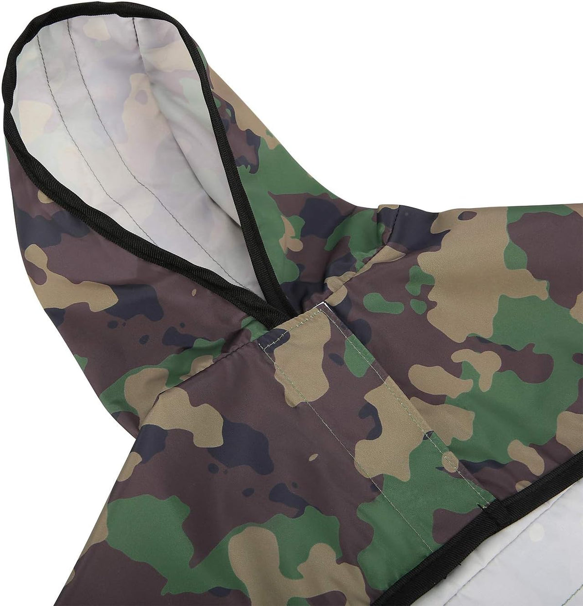 HDE Dog Raincoat with Hood & Leash Hole S-XL Dog Rain Jacket Ducks L – Essentials for Dogs - Medium / Green Camo - image 4