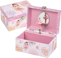 Girl's Gift Music Box with Spinning Ballerina - flower Ballerina design