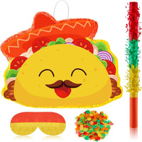 Lewtemi 17.3 inch red chili pepper pinata set with blindfold, pinata stick and confetti - view 4