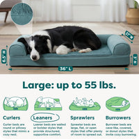 Furhaven Orthopedic Dog Bed for Large Dogs w/ Removable Bolsters - Large / Deep Pool - image 3