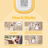 Pawaii Dog ID Tag, Silent Silicone QR Code Tag, Scan Alerts - Light Orange - image 4