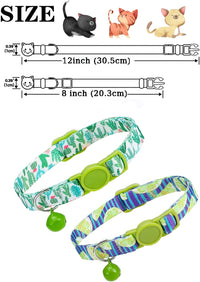 SOLMOONY Cute Cat Collar for Girl Boy - Cactus - image 4
