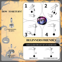 LESHARE X2 Dual-Mode Yoyo for Advanced Players & Teens Beginners – Fun for Kids & Family - Blue Purple Black - image 4