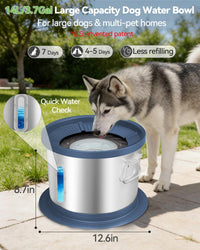 UPSKY 14L No Spill Dog Water Bowl - Blue / 14L - image 3