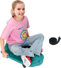 LLYJJKUWL large plastic scooter board for kids with side handles and swivel wheels - view 2