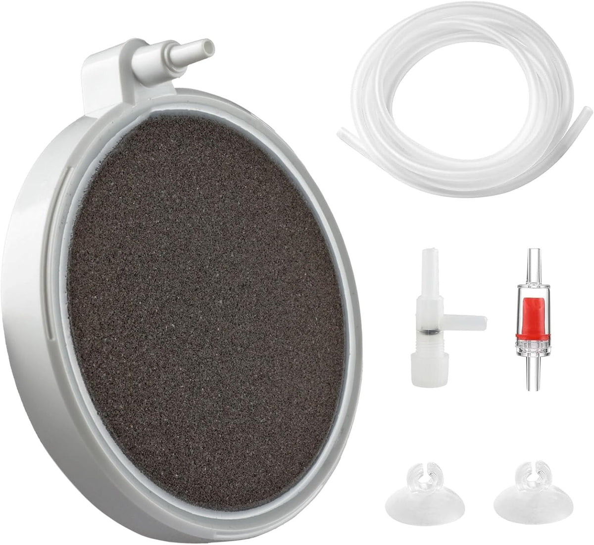 Fish Tank Bubbler, 3.2 Inch Aquarium Air Stone Kit, Nano Quiet Oxygen Diffuser for 20-70 Gallon - 6 Inch, for 100-150 Gal - image 4