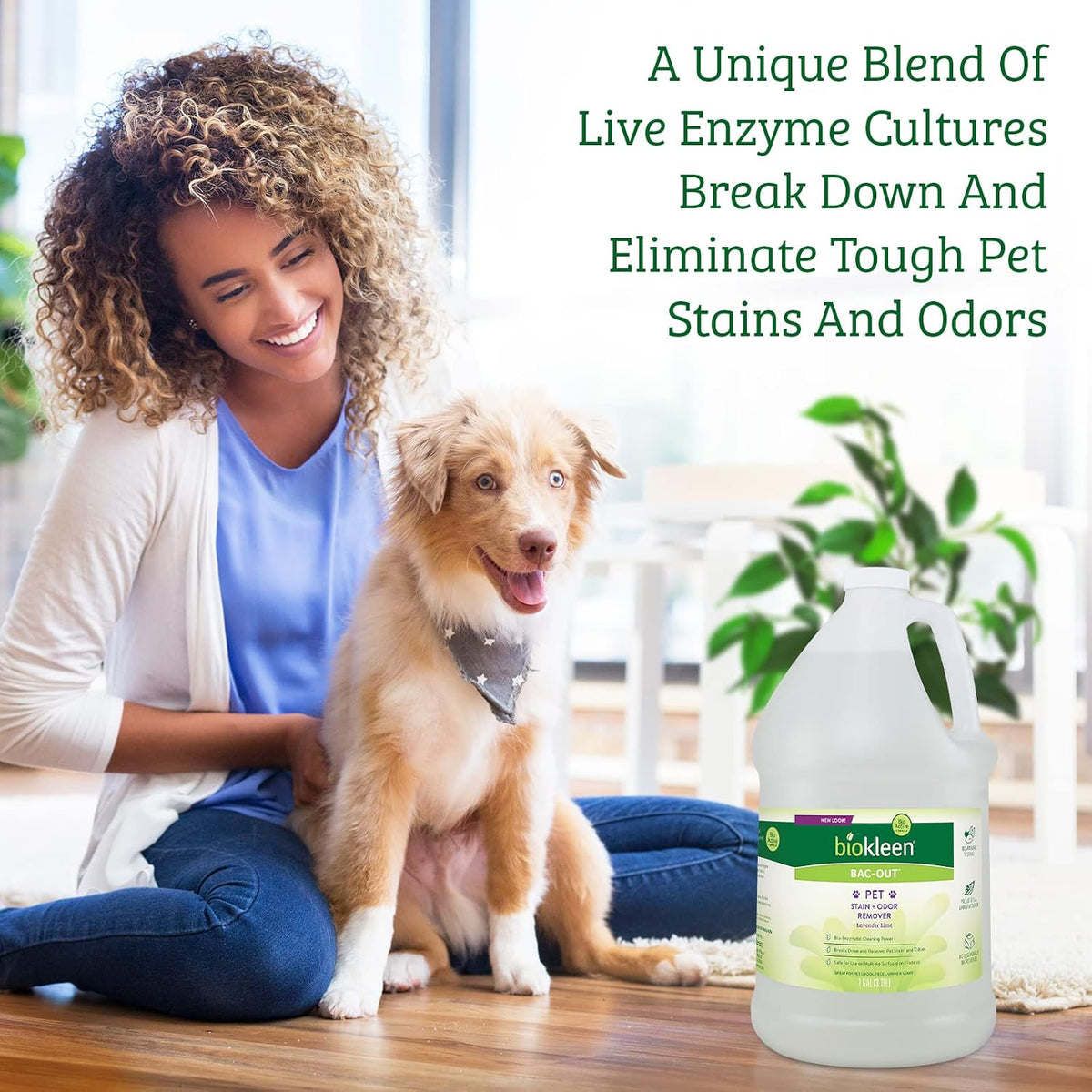Biokleen Bac-Out Pet Urine Odor Eliminator, Enzymatic, Natural - 128 Oz - image 3