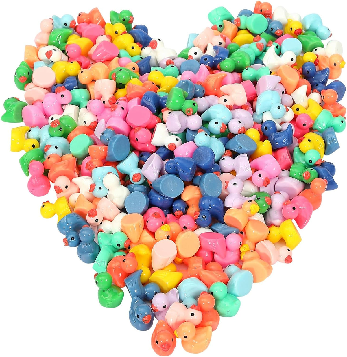 GADIEDIE130Pcs Multicolor Mini Resin Ducks - Mini Multicolor 260PCS