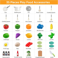 35Pcs Kids Kitchen Toy Accessories - White / 35Pcs - image 3