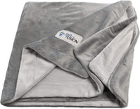 PetFusion Premium Dog and Cat Blanket, Grey or Brown – Essentials for Dogs - Plush / Small (31 x 27") / Grey