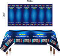 3PCS Demon Hunters Birthday Tablecloth Decorations - Video Game Tablecloth - image 3