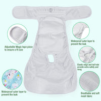 Pet Soft Female Dog Diapers, Puppy Diapers - Animals / X-Small:7''-10'' - image 4