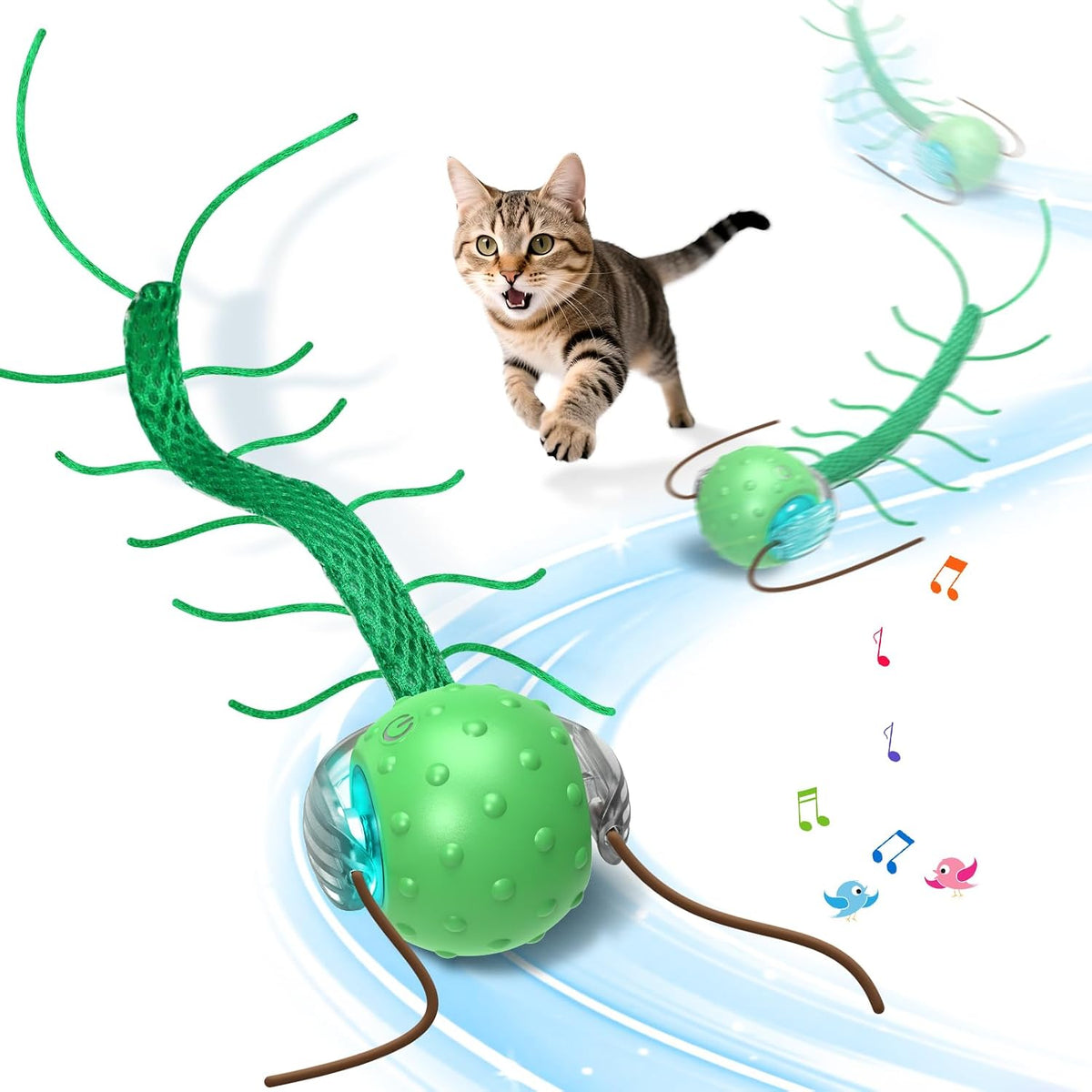 Giociv Interactive Cat Toys for Bored Cats, with Chirping