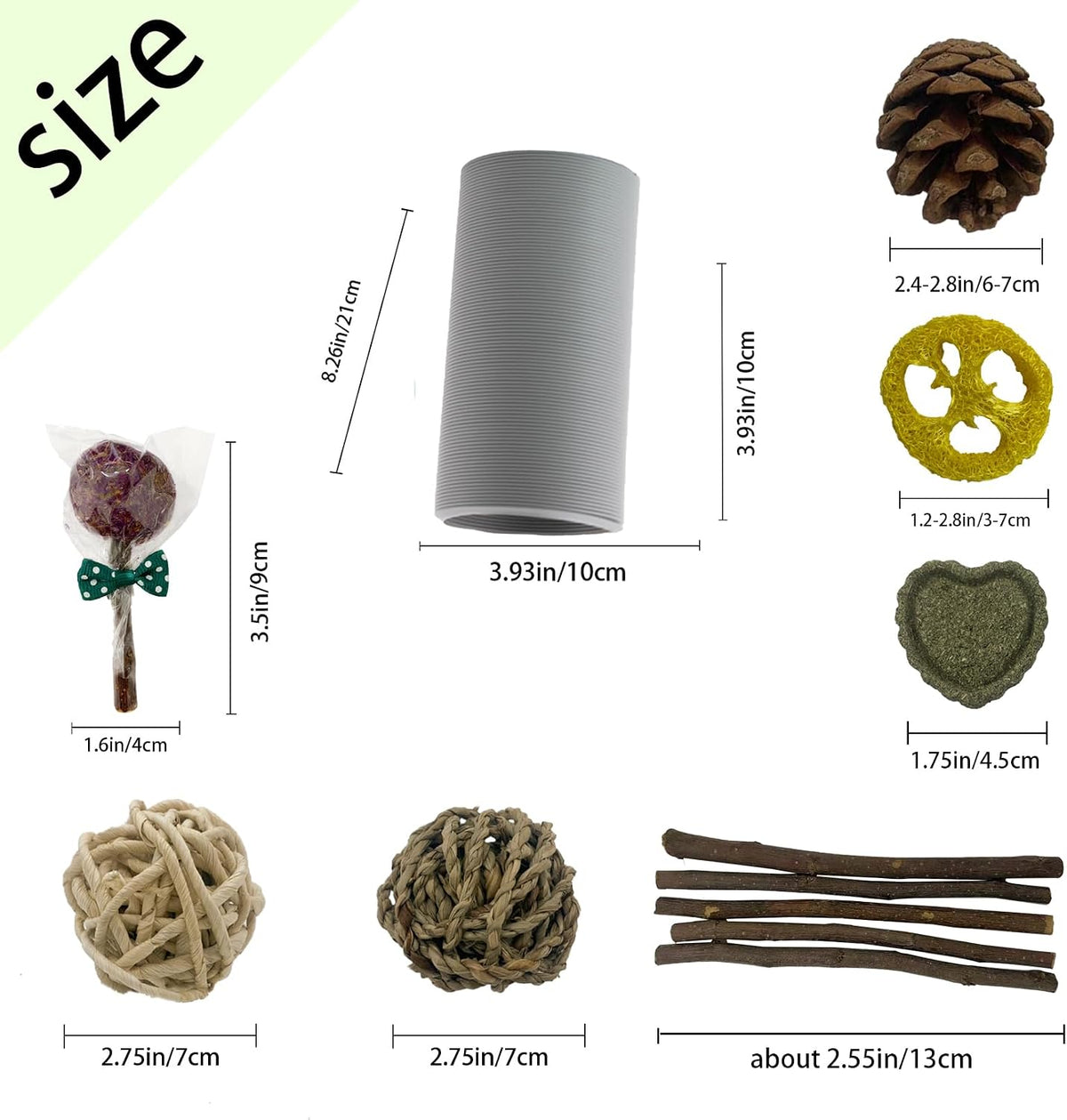 Plastic Hamster Tunnels, Small Animal Tubes - 【Grey】 / 【1 PCS】 - image 2