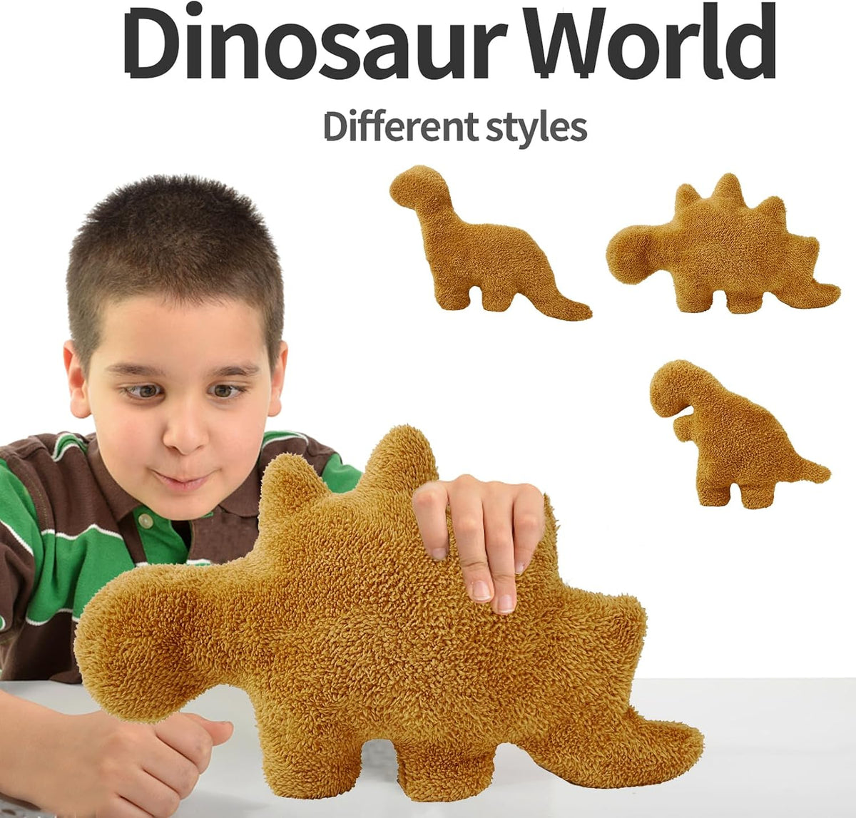 Isaacalyx Dino Nugget Pillow, Dinosaur Theme Party Decorations - Stegosaurus / Small - image 2