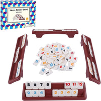 Offelec Double Six Dominoes Set - Mini Size Rummy Cube
