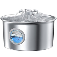 Stainless Steel Cat Water Fountain: 88oz/2.6L Pet Fountain - Fountain