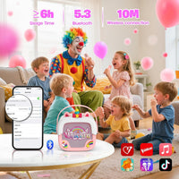 Mini Karaoke Microphones for Kids Girls: Unicorn Portable Bluetooth - Pink - image 2