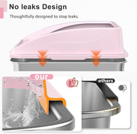 AIPERRO Stainless Steel Litter Box - Cute Pink / XX-Large - image 4