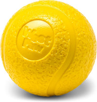 WEST PAW Boundr Ball Dog Fetch Toy – Bouncing Toys for Dogs, Fetch, Catch, Chewing, Play – Floatable, Recyclable Balls – Small Aqua Blue/Dandelion Yellow 2-Pack