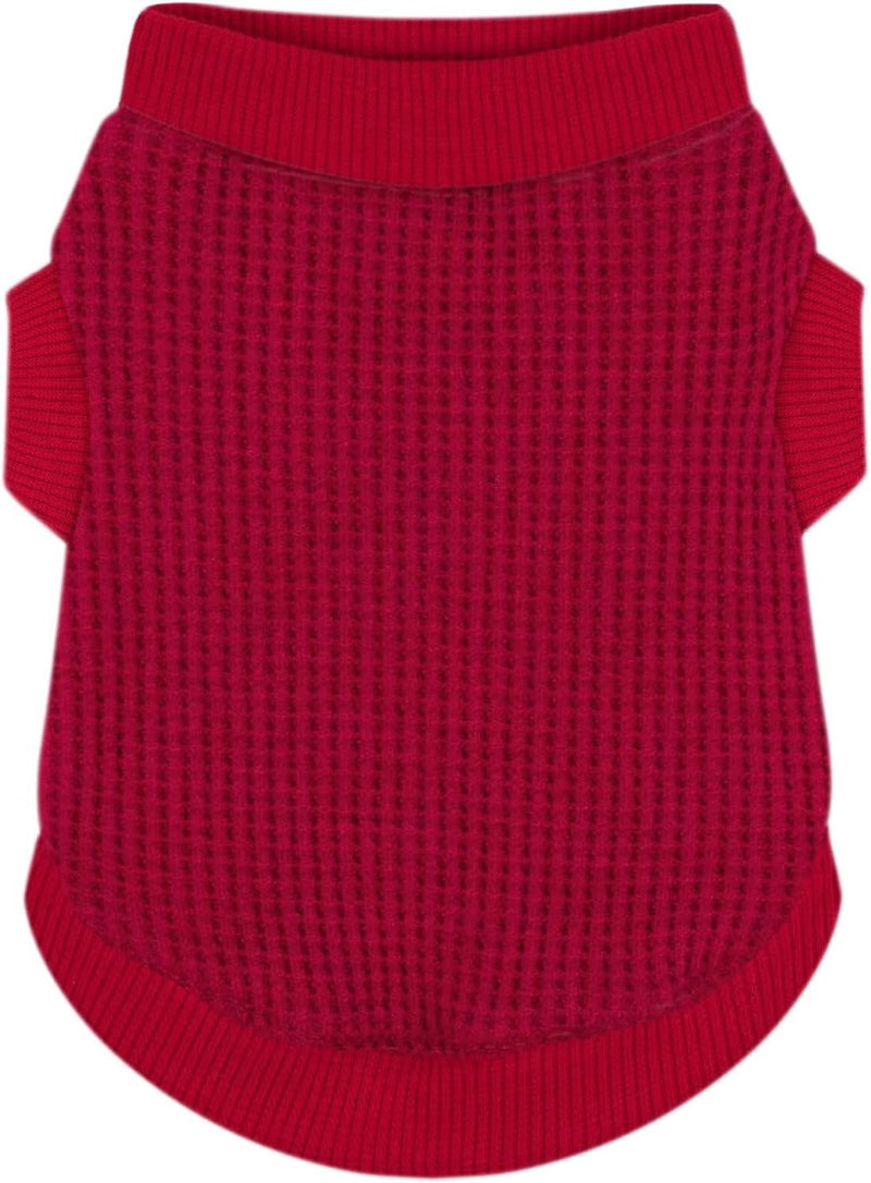 Cozy and Functional Dog Shirts for Small Puppies: Stretchable Pink - XS-(0.6~2.1lb) | Chest(~11.8") / Wine Red