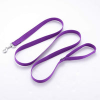Strong Durable Nylon 10ft Long Dog Training Leash, Traction Rope - Purple / 10 Feet - image 2