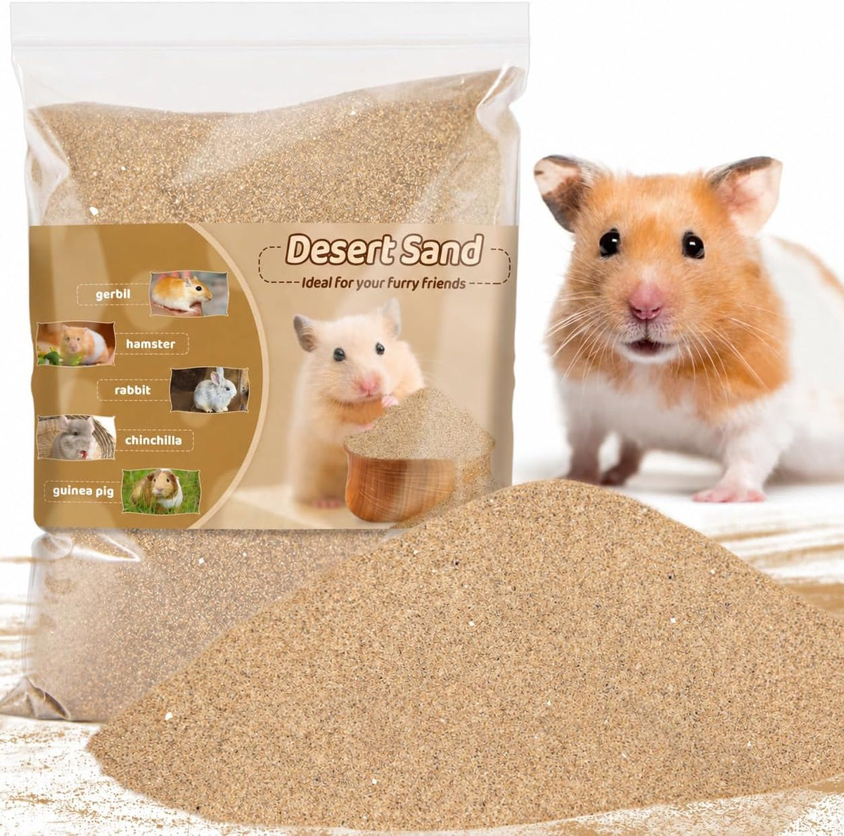 Sukh Hamster Desert Sand, Coarse Bedding Sand - Brown