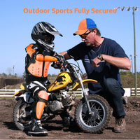 JUSTDOLIFE youth dirt bike gear set with chest protector, knee and elbow pads - view 13